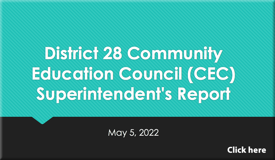 Superintendent's Report May 5, 2022